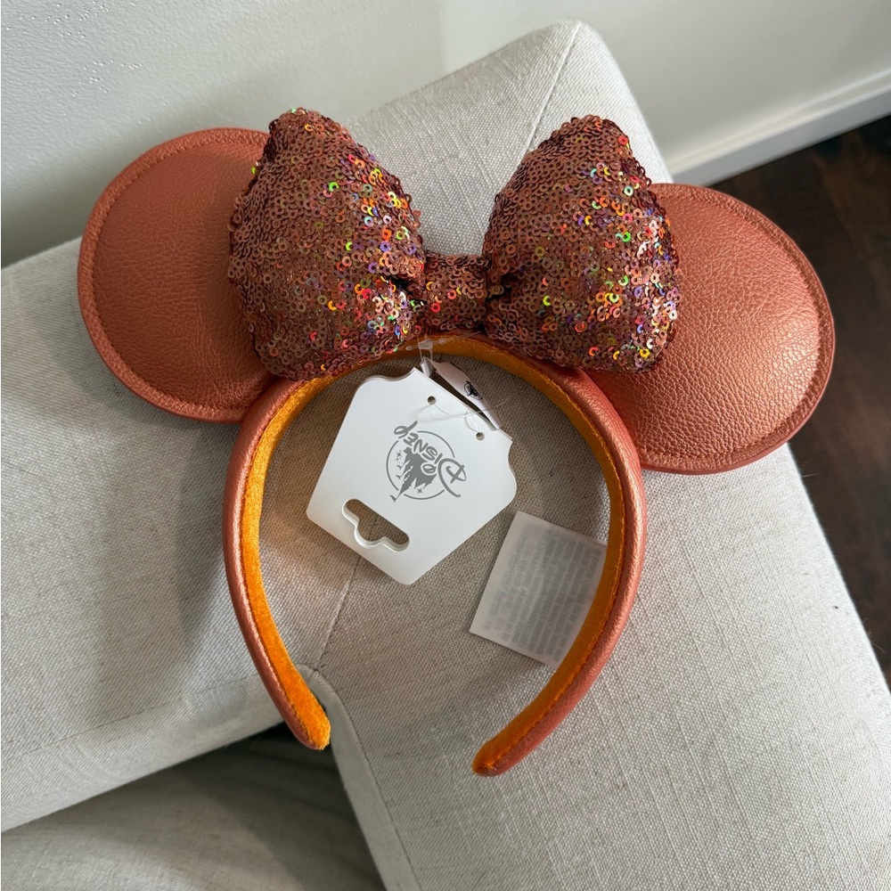 Loungefly Copper Sequin Backpack with Ears - Picture 4 of 5